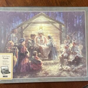 Lang Puzzle The‎ Heart of Christmas NATIVITY 500 Piece Artwork by Kathy Fincher